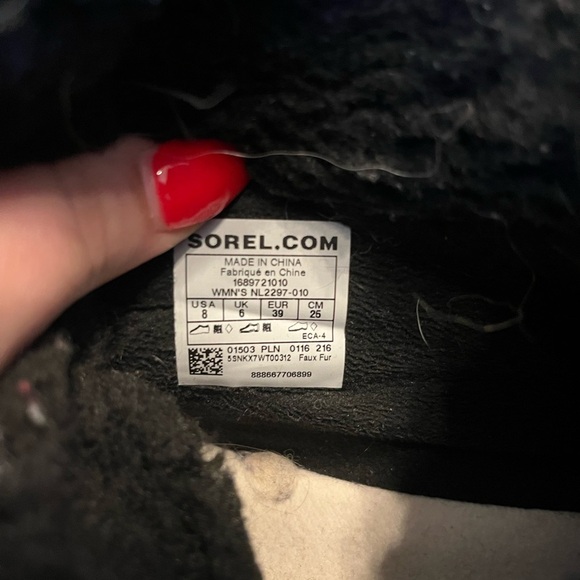 Sorel black and white boots - Picture 5 of 6